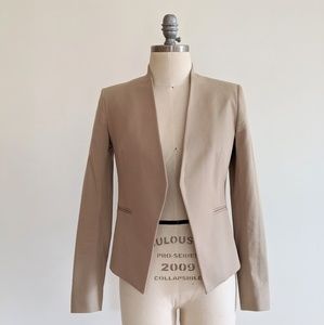 Theory tan tailored blazer jacket